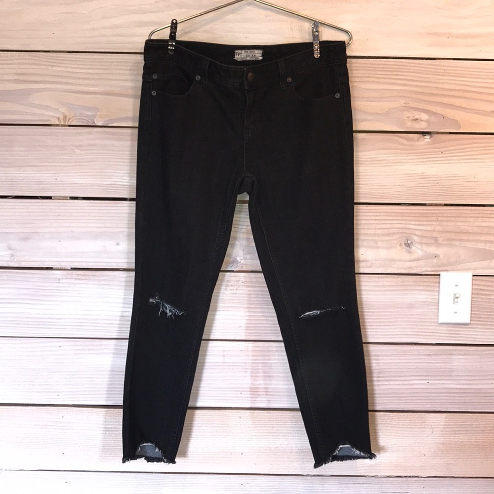 Free people distressed skinny